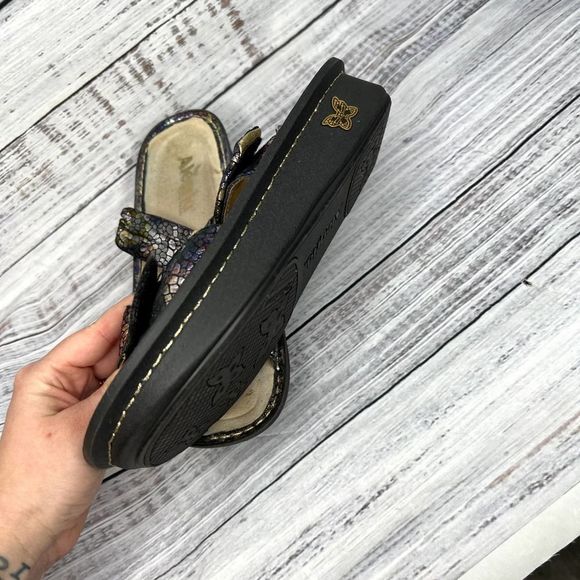 Alegria Karmen Rainbow Fun Double Strap Slide Comfort Sandals 8 - Picture 3 of 4